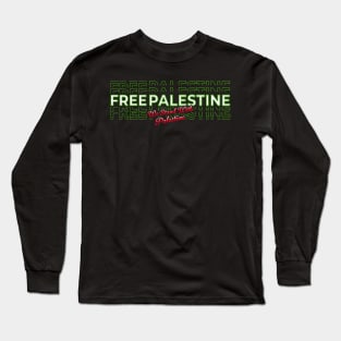 Free Palestine - Urban Type Long Sleeve T-Shirt